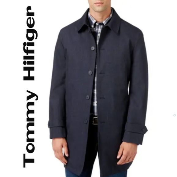 tommy hilfiger trench coat mens